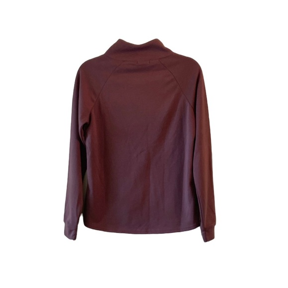 TAHARI SPORT zip neck long sleeve top - Picture 2 of 5